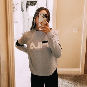SOLD fila🌙— blue sweatshirt!!